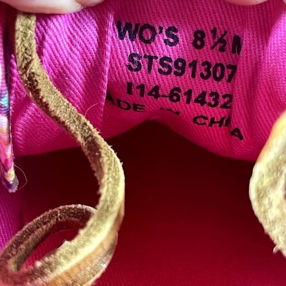 Sperry Top -Sider Women's Pink Floral Print Boat Shoe Size 8.5 - Picture 9 of 9